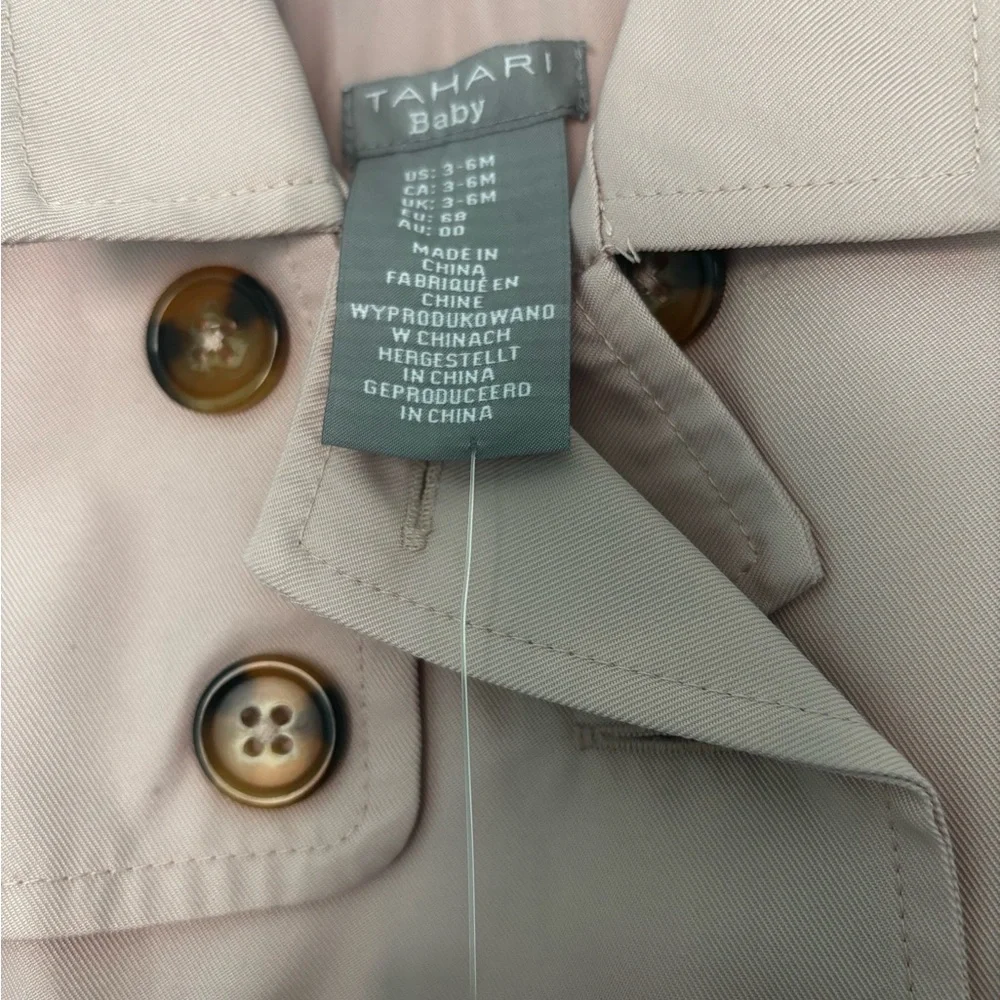 Tan Kids Trench Coat - Picture 2 of 5
